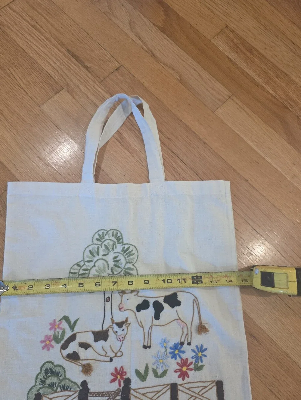 Vermont Scene Canvas Tote